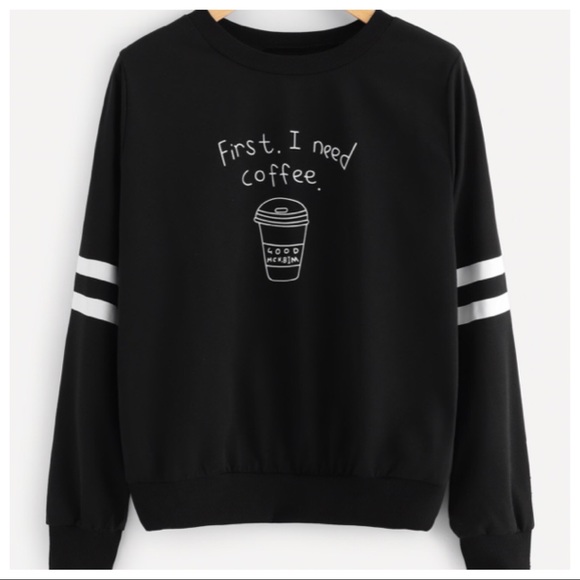TonisTwinkles Tops - ⛄️  “COFFEE” LTWT SWEATSHIRT!